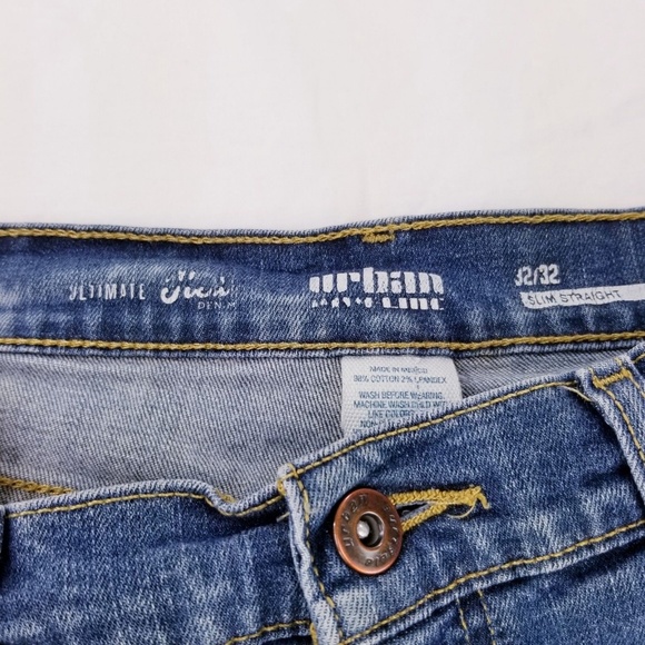 Urban Pipeline Distressed Blue Jeans Size 31x31 - Picture 5 of 8